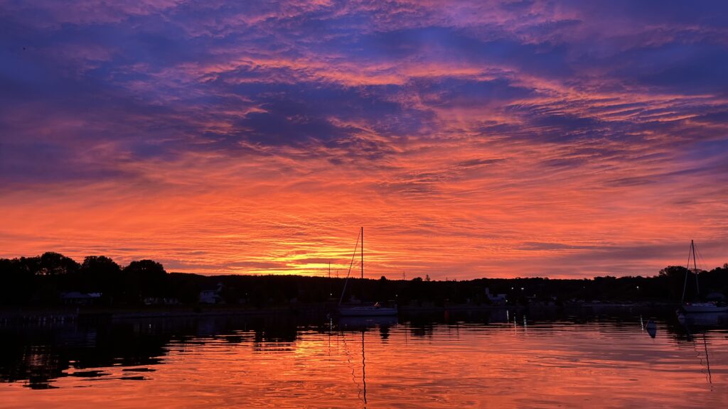 Red sky in morning?