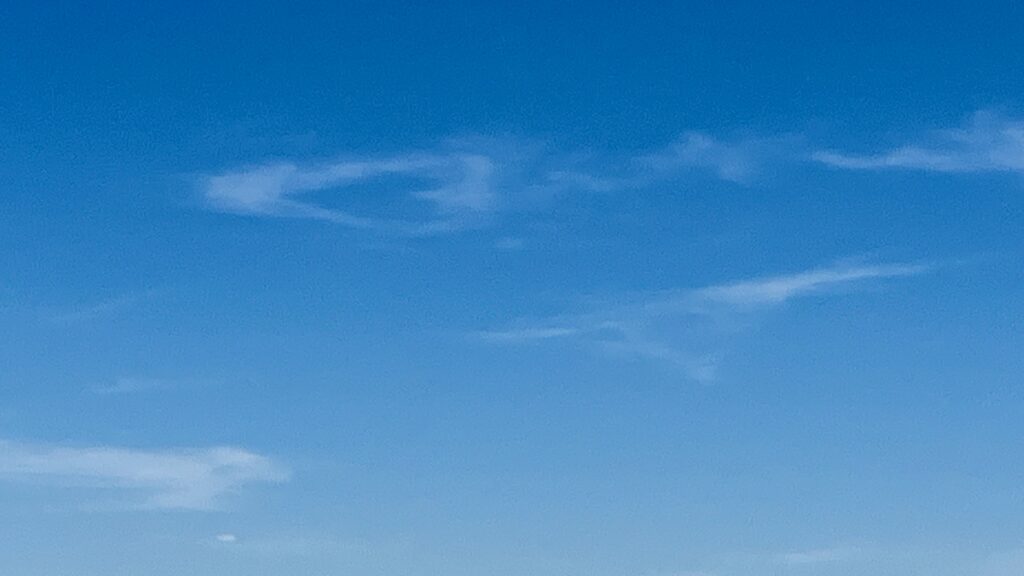 The heart shaped cloud